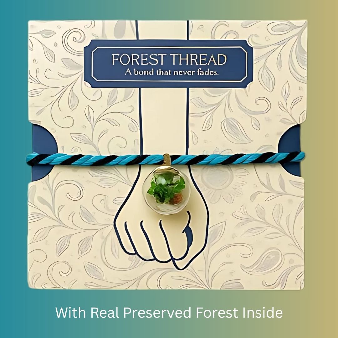 Rakhi+ Roli Chawal- Preserved Forest Plants Rakhi Set