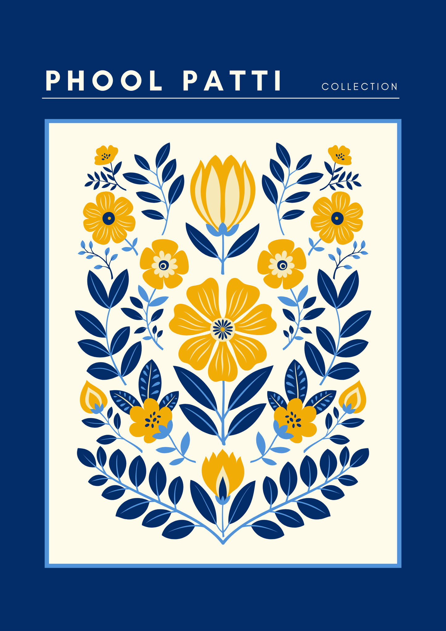 Phool Patti - Floral-Framed Wall Art