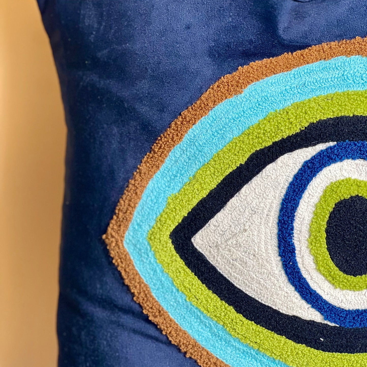 Mystical Evil Eye Cushion cover- Velvet( 16” x 16”)