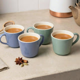 Tea Cup Set- Everyday Pastels, Lavender & Green (set of 4)