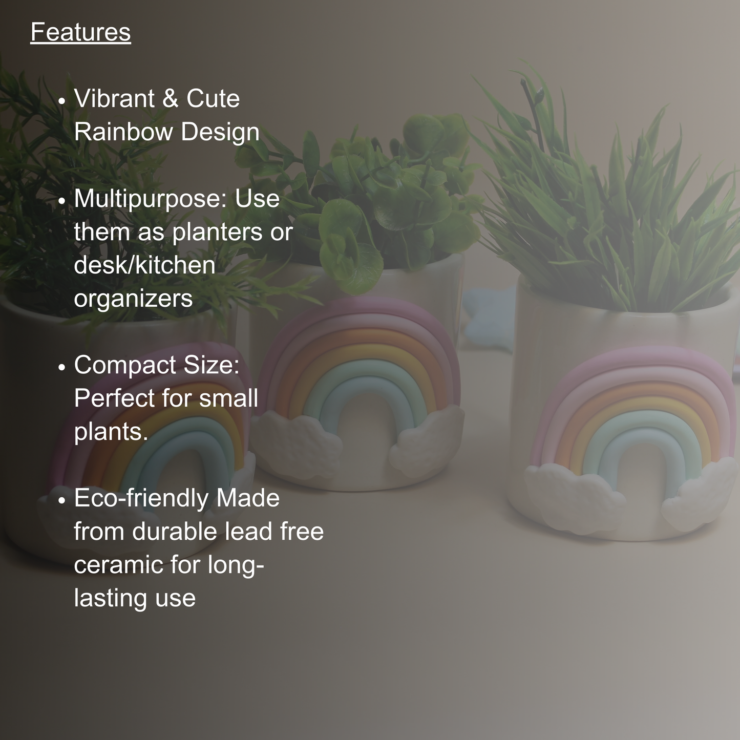 Color Pop Planter- Ceramic Plant Holder(Single)