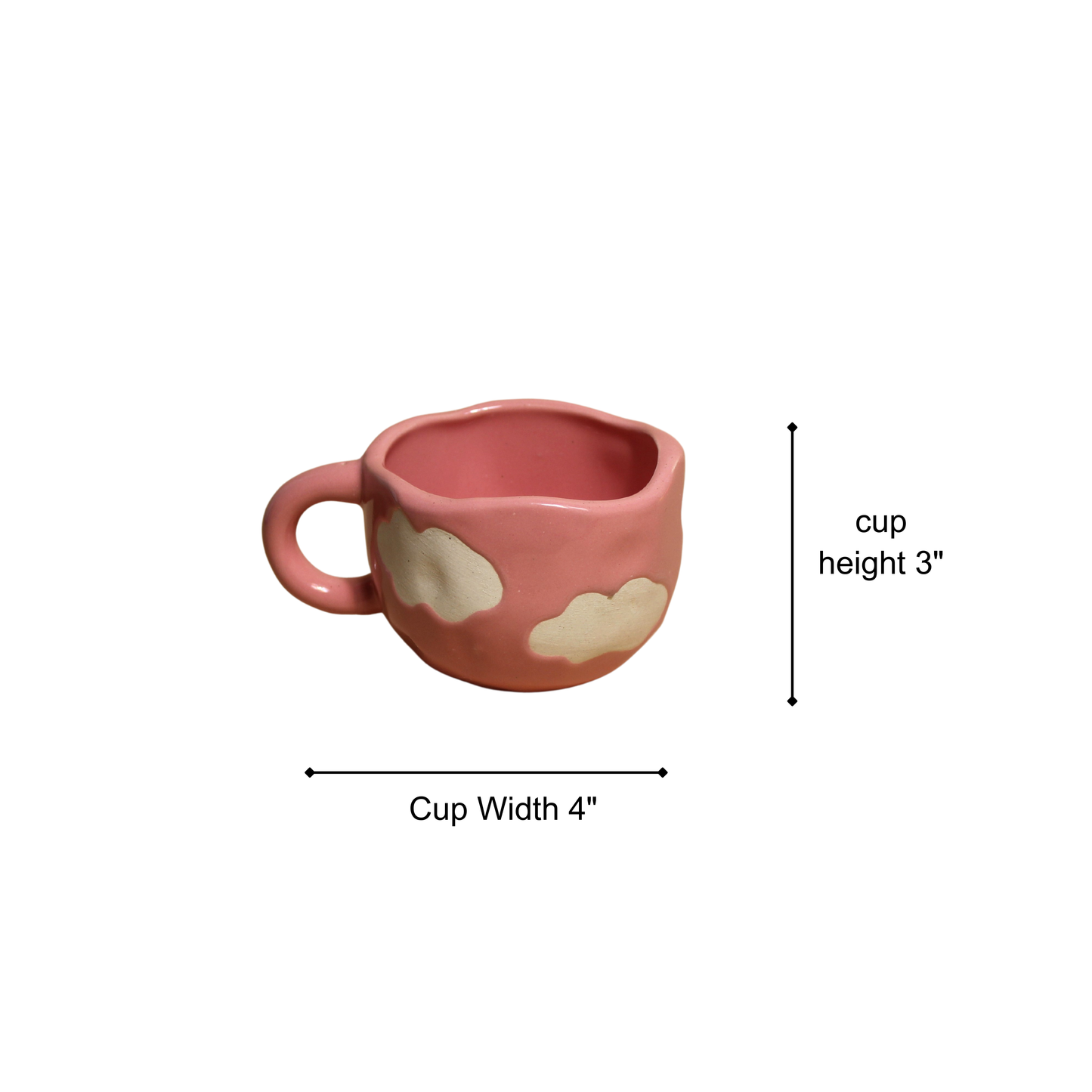 Pink Cloud- Mugs Set- (4 Pcs)