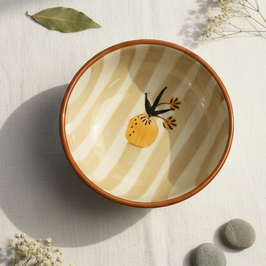 Apricot Ceramic Bowl Set (Blue + Brown)