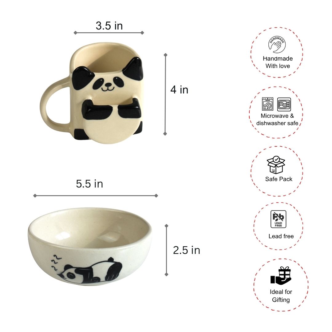 Panda Vibes Rakhi Gift Set