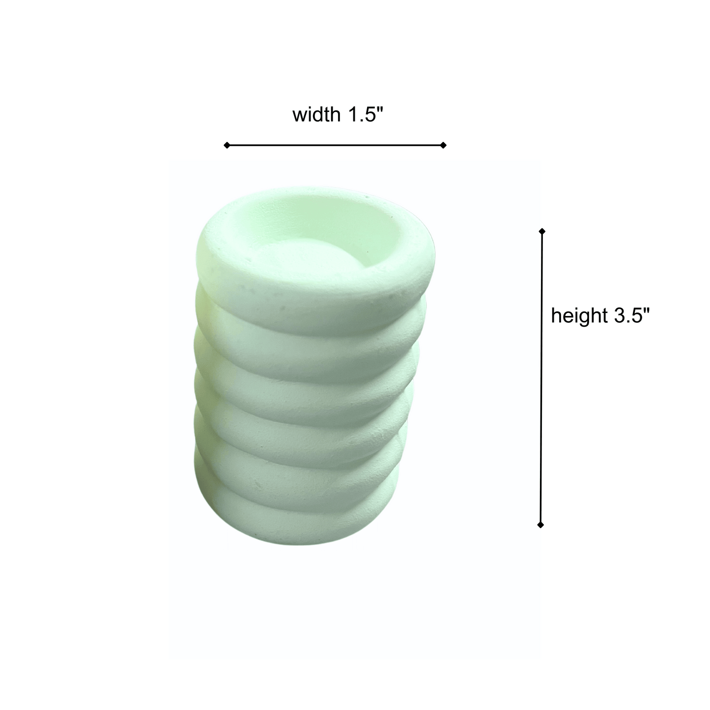 Spiral Candle Holders- (Set of 2) Random colors set