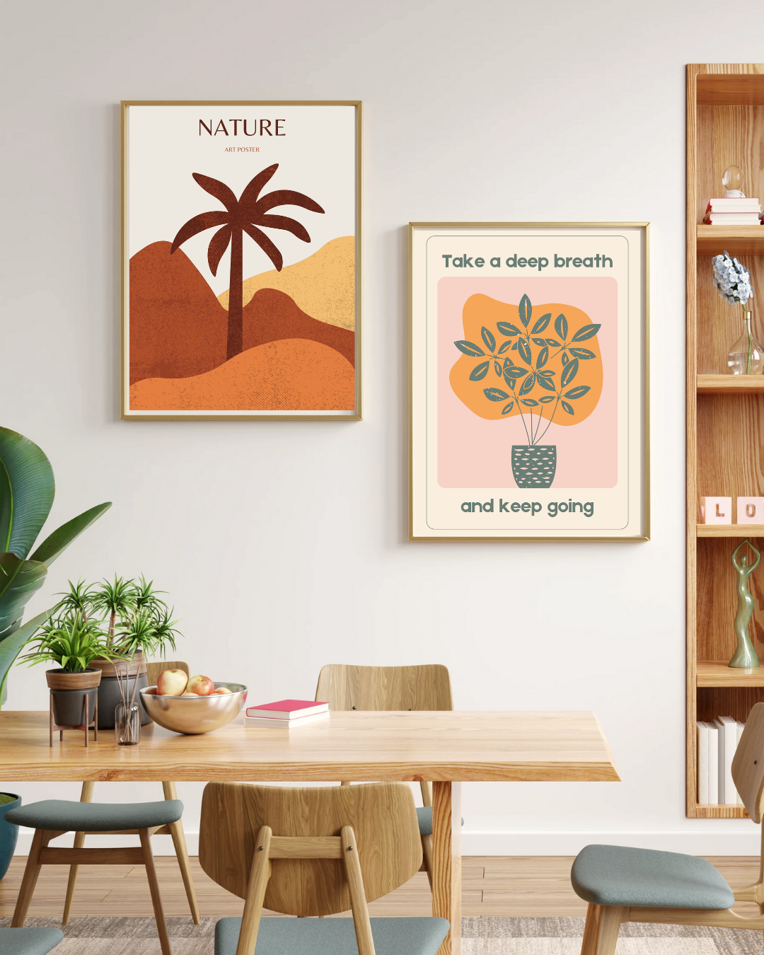 Nature Framed Wall Art- Neutral colors