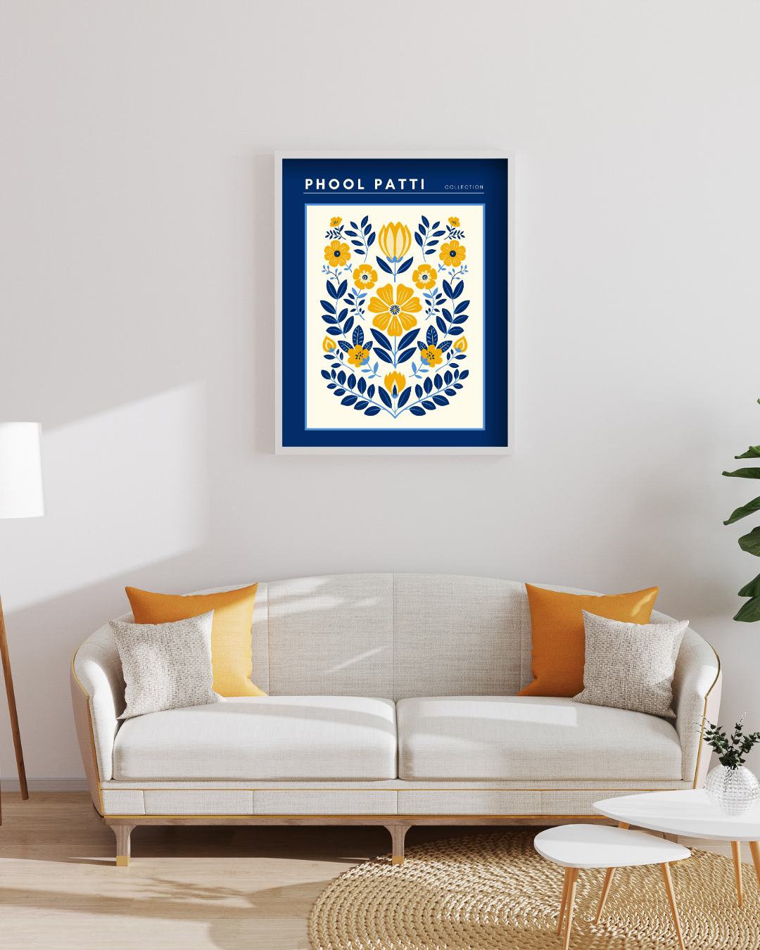 Phool Patti - Floral-Framed Wall Art