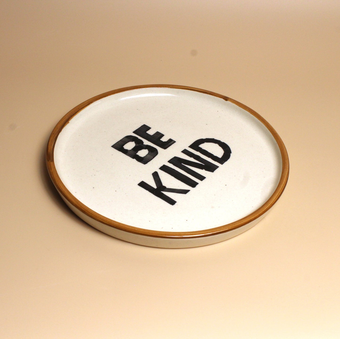 Kindness Plates – Set of 4 Minimalistic Handwritten Quarter Plates