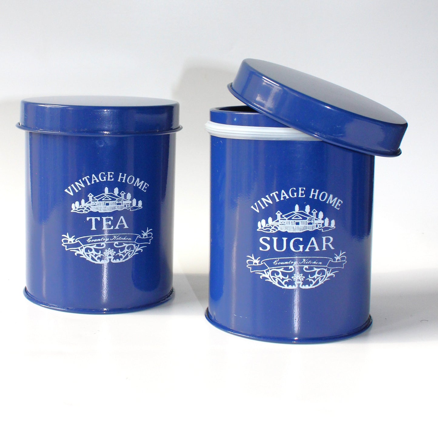 Kitchen Containers Set (2 Pcs)- Blue, Air Tight (Copy)