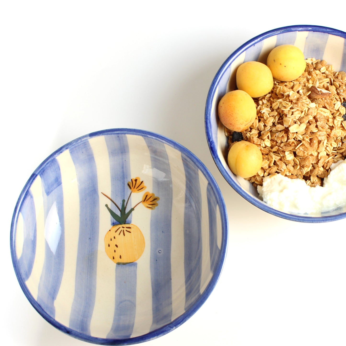 Apricot Ceramic Bowl- Multipurpose Deep Bowls
