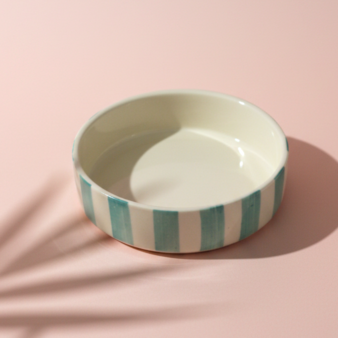 Coastal Stripes Set Multipurpose Bowls Sea Green (400ml)