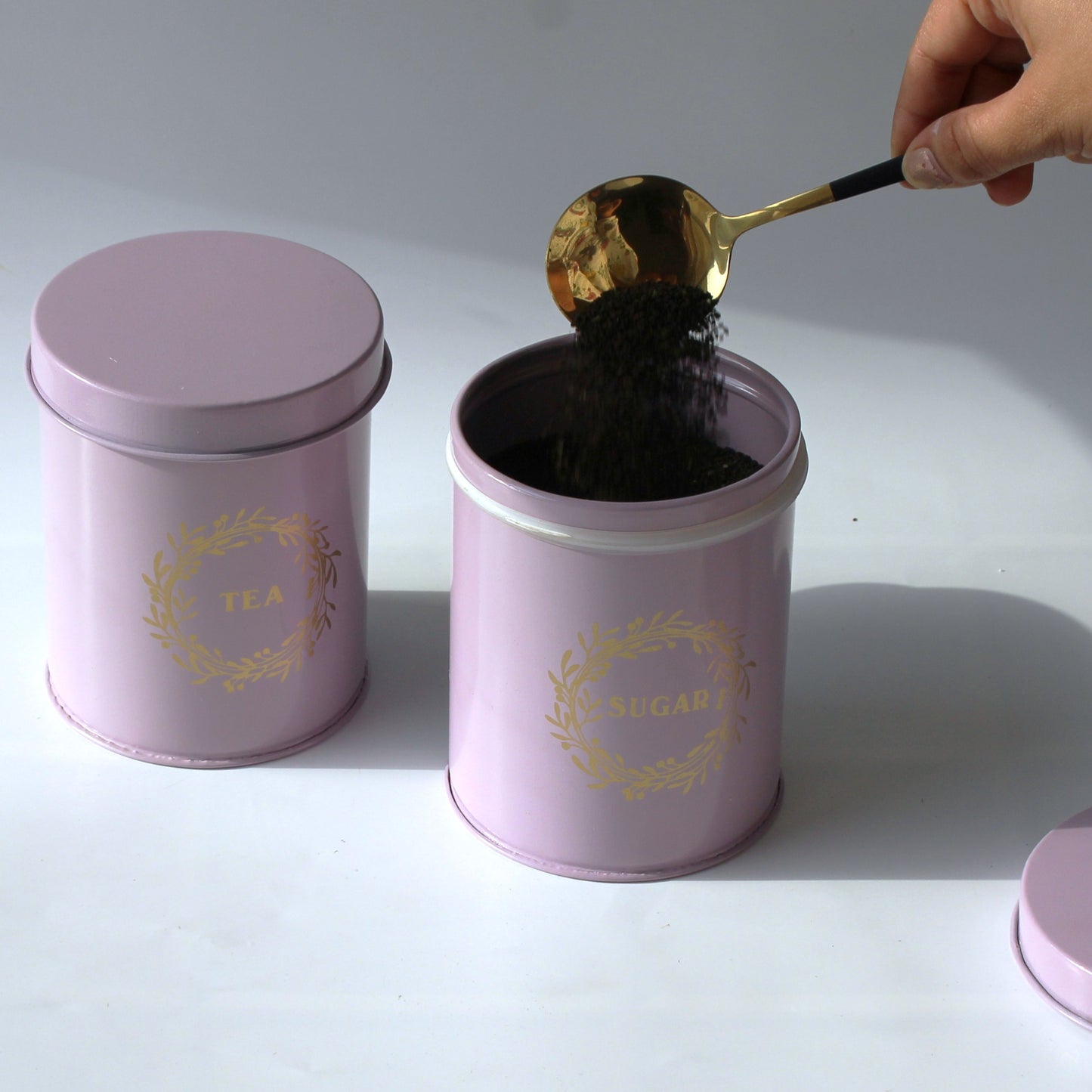Kitchen Containers Set (2 Pcs)- Lavender, Air Tight