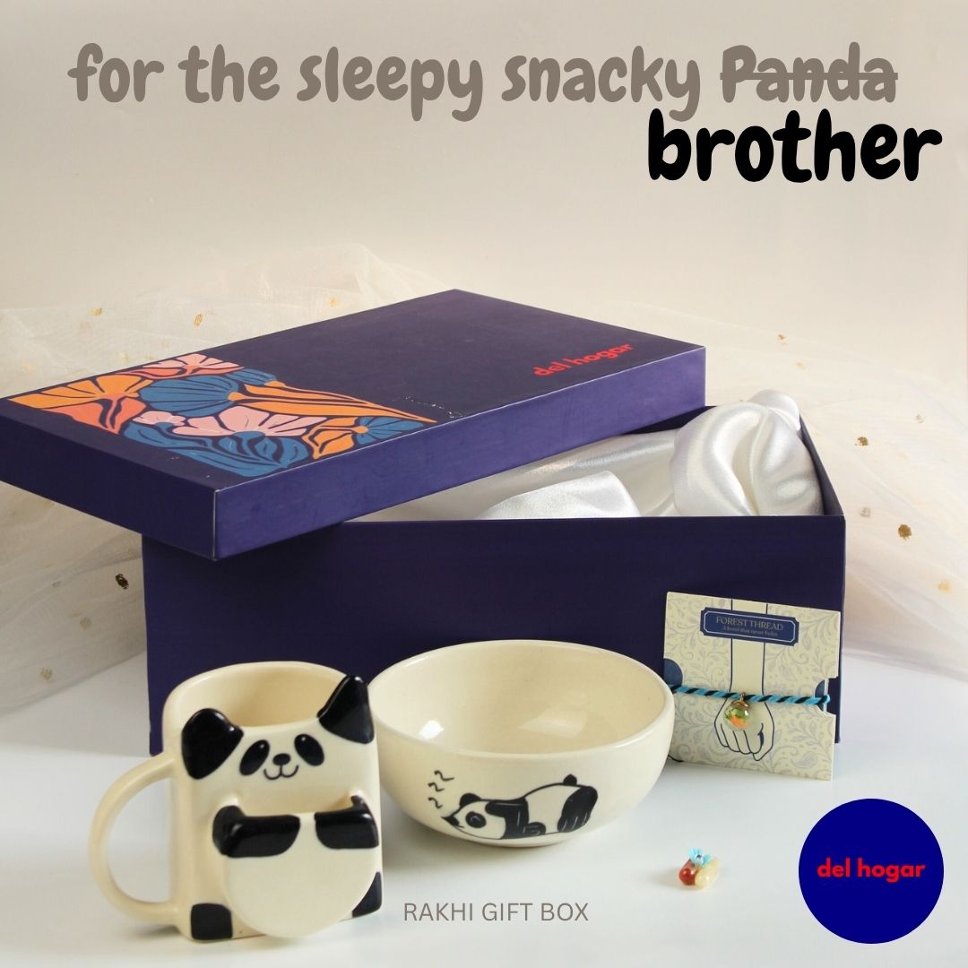 Panda Vibes Rakhi Gift Set