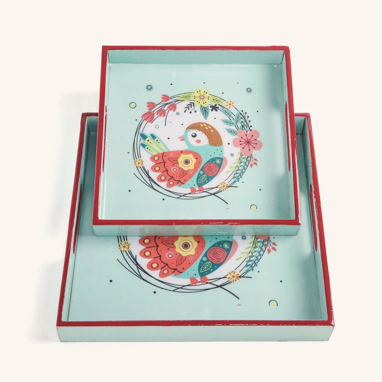 Chirpy Bird- Set of 2 Trays