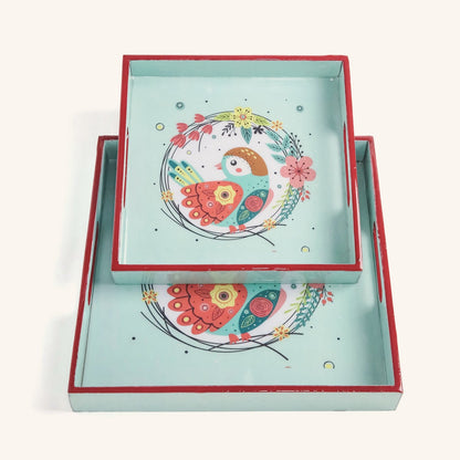 Chirpy Bird- Set of 2 Trays