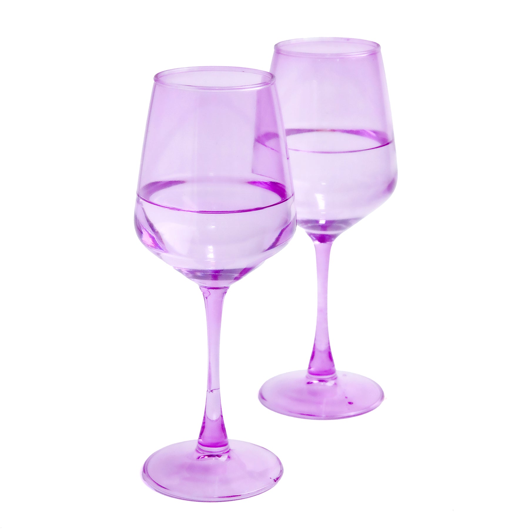 Wine Glass Set - Orchid (300ml) Crystal Glassware