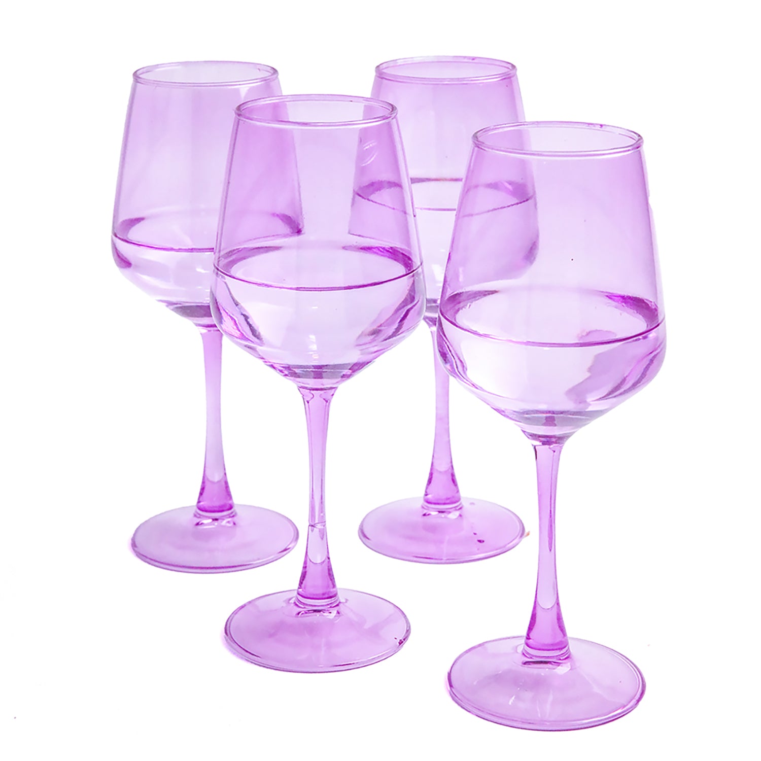 Wine Glass Set - Orchid (300ml) Crystal Glassware