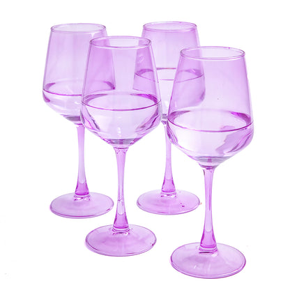 Wine Glass Set - Orchid (300ml) Crystal Glassware