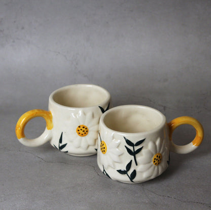 Sunflower Mug Set of 2 – Brighten Your Coffee & Tea Time