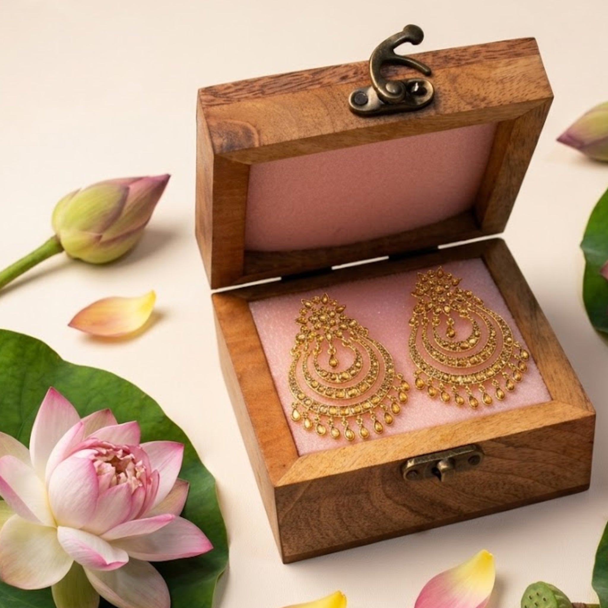 Giftbox-Lotus Bloom (Keepsake Box + Lotus Pond Candle)