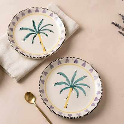 Island's Heart 7" Tapas/ Snack plates set