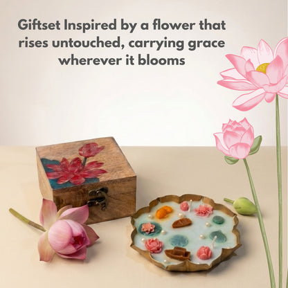 Giftbox-Lotus Bloom (Keepsake Box + Lotus Pond Candle)