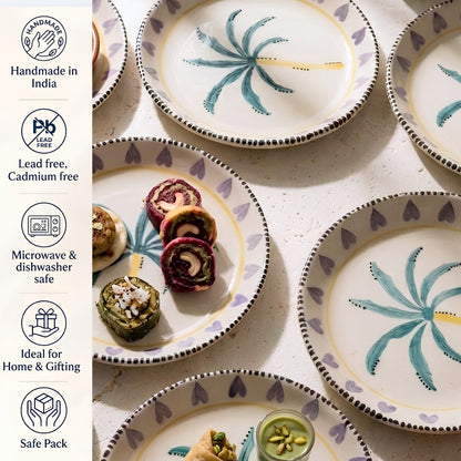 Island's Heart 7" Tapas/ Snack plates set
