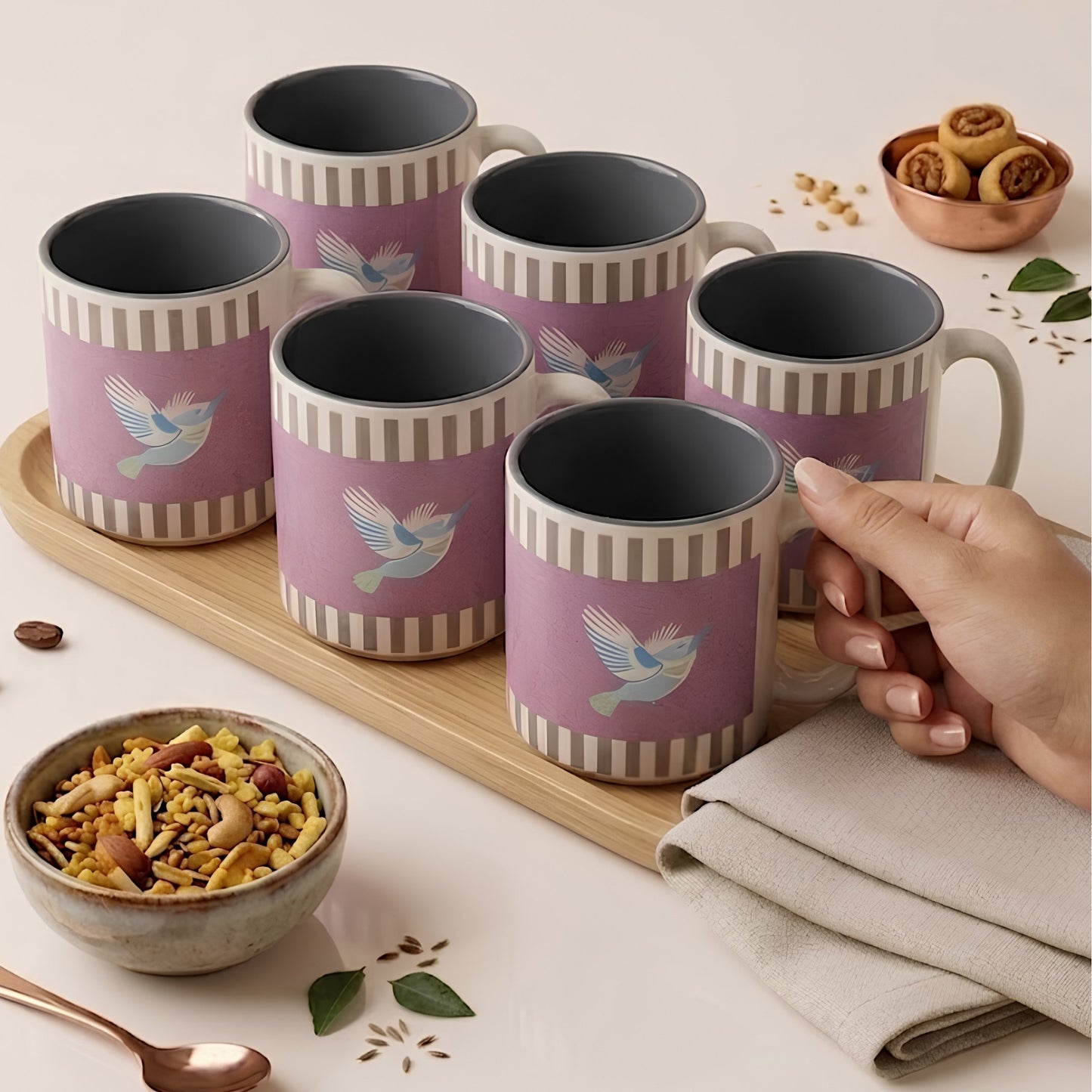 Skybound espresso and chai cups set of 6 - del hogar