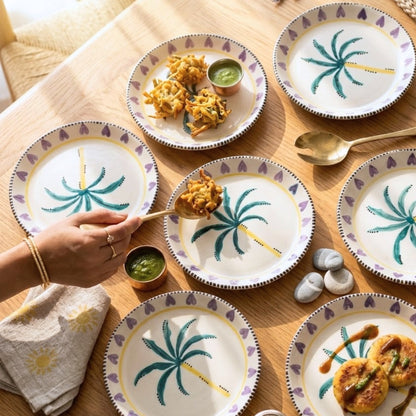 Island's Heart 7" Tapas/ Snack plates set