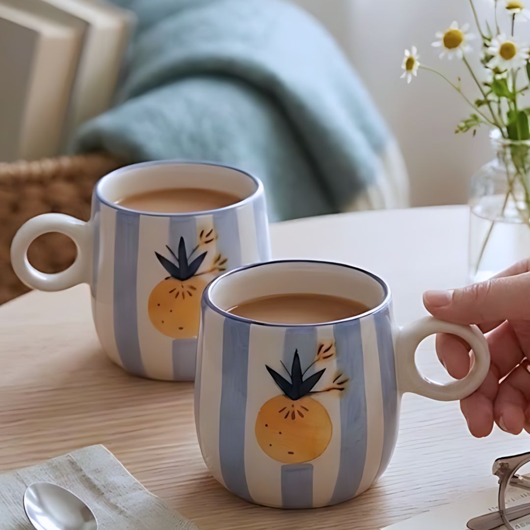 Apricot Ceramic Mugs- 280ml