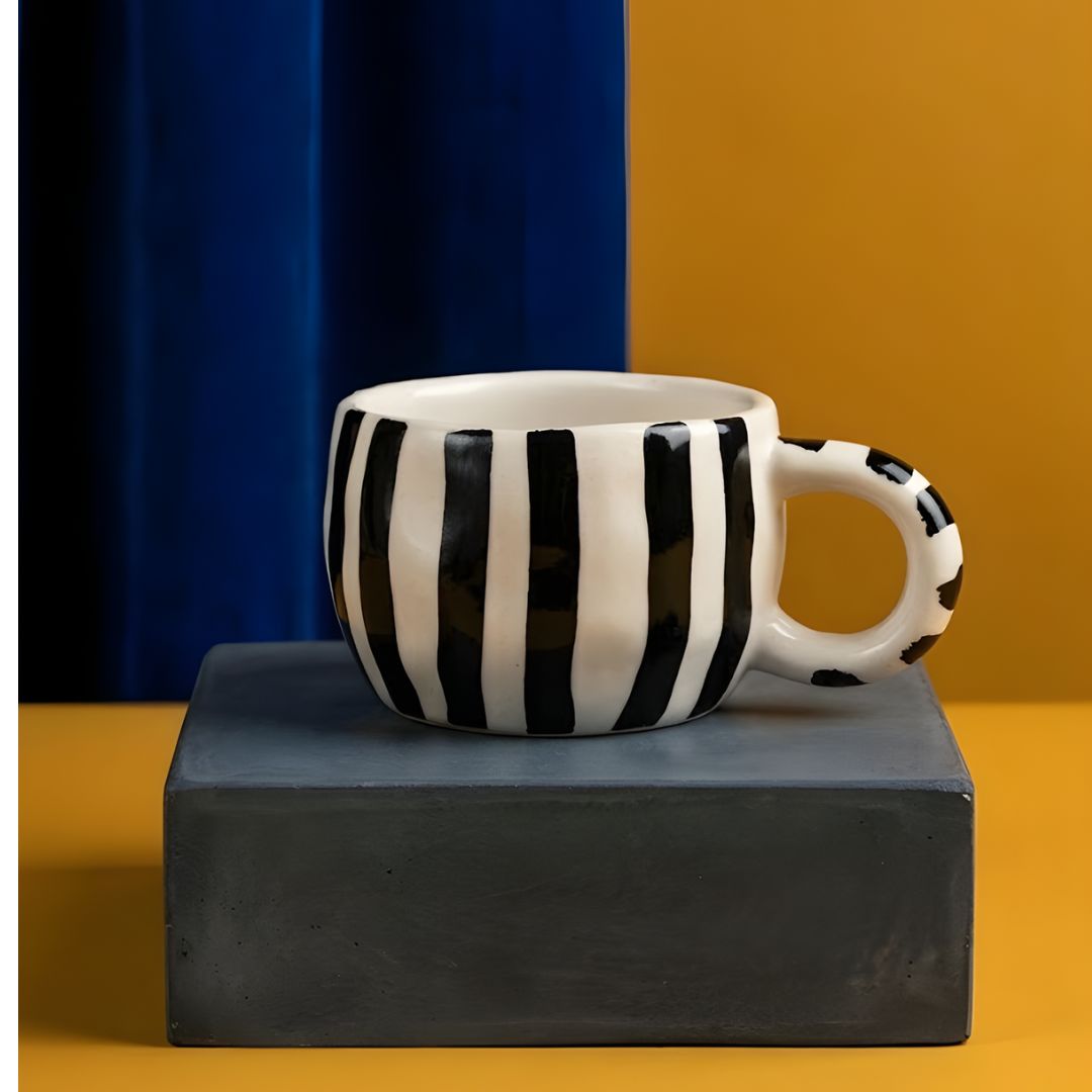 Stripeplay Black Mug- 300ml