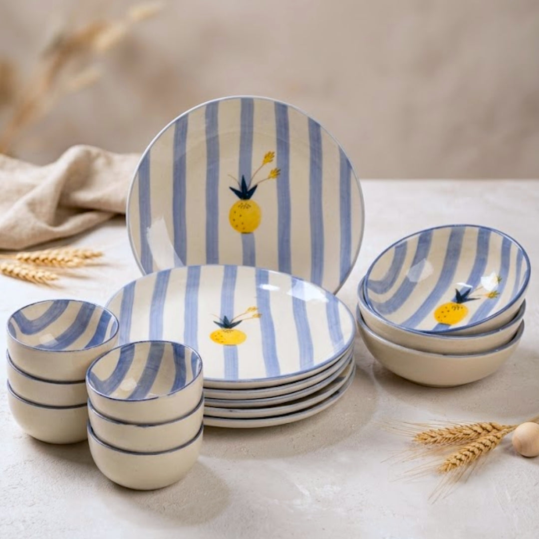 Apricot 15 Pcs Ceramic Dinner Set