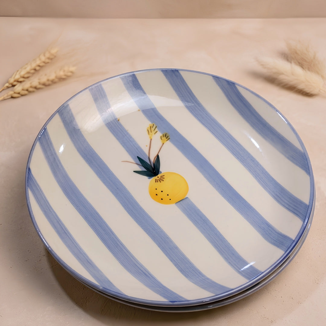 Apricot 4Pcs Ceramic Dinner Set- Set for 2