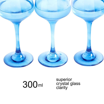 Wine Glass Set - Himalayan Blue (300ml) Crystal Glassware Set