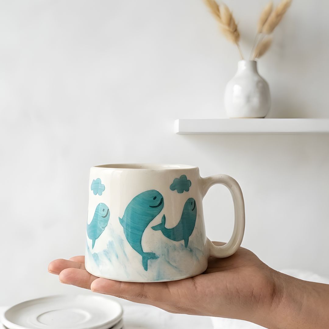 Sea babies Mug- Ivory, 240ml