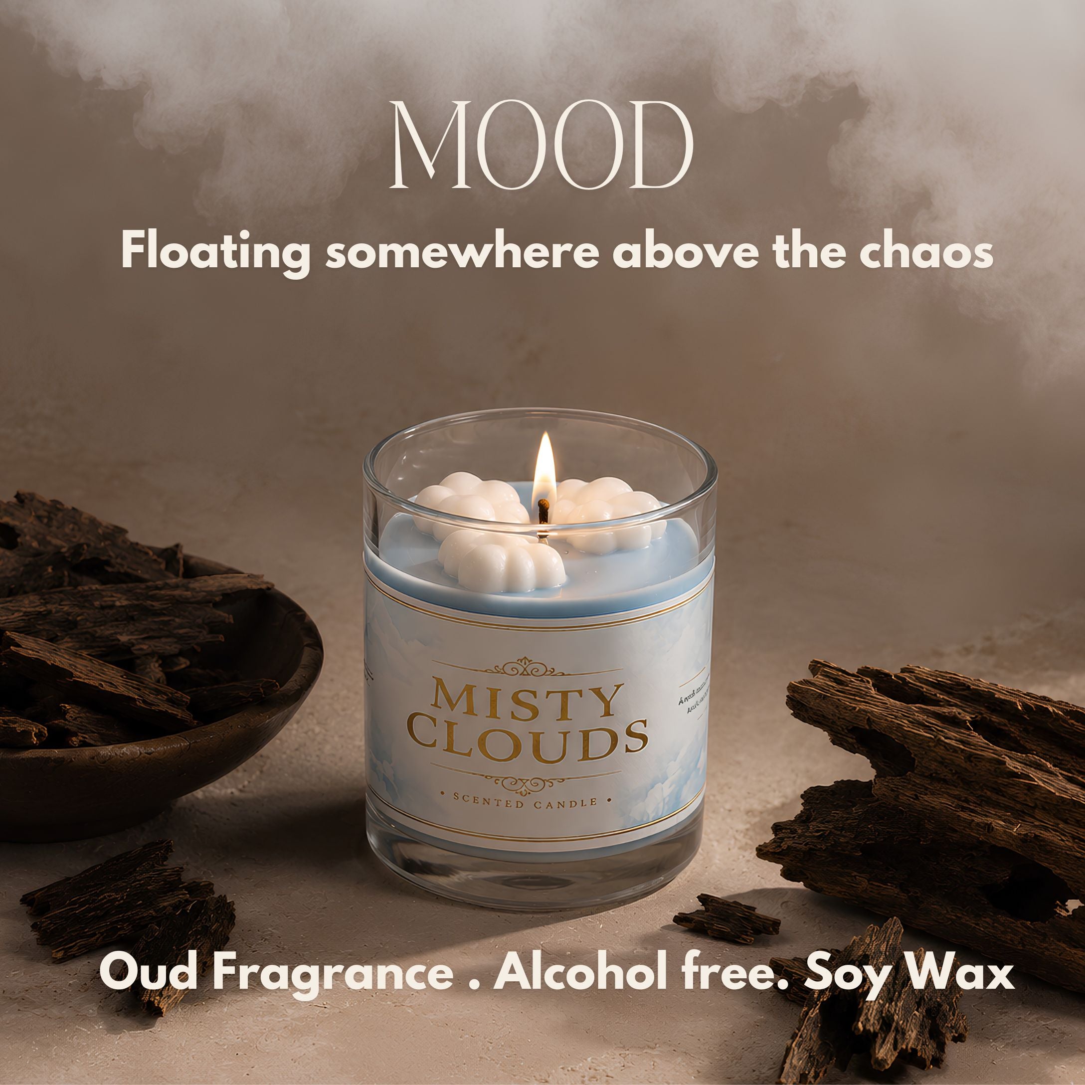 Misty Clouds – Oud Scented Candle