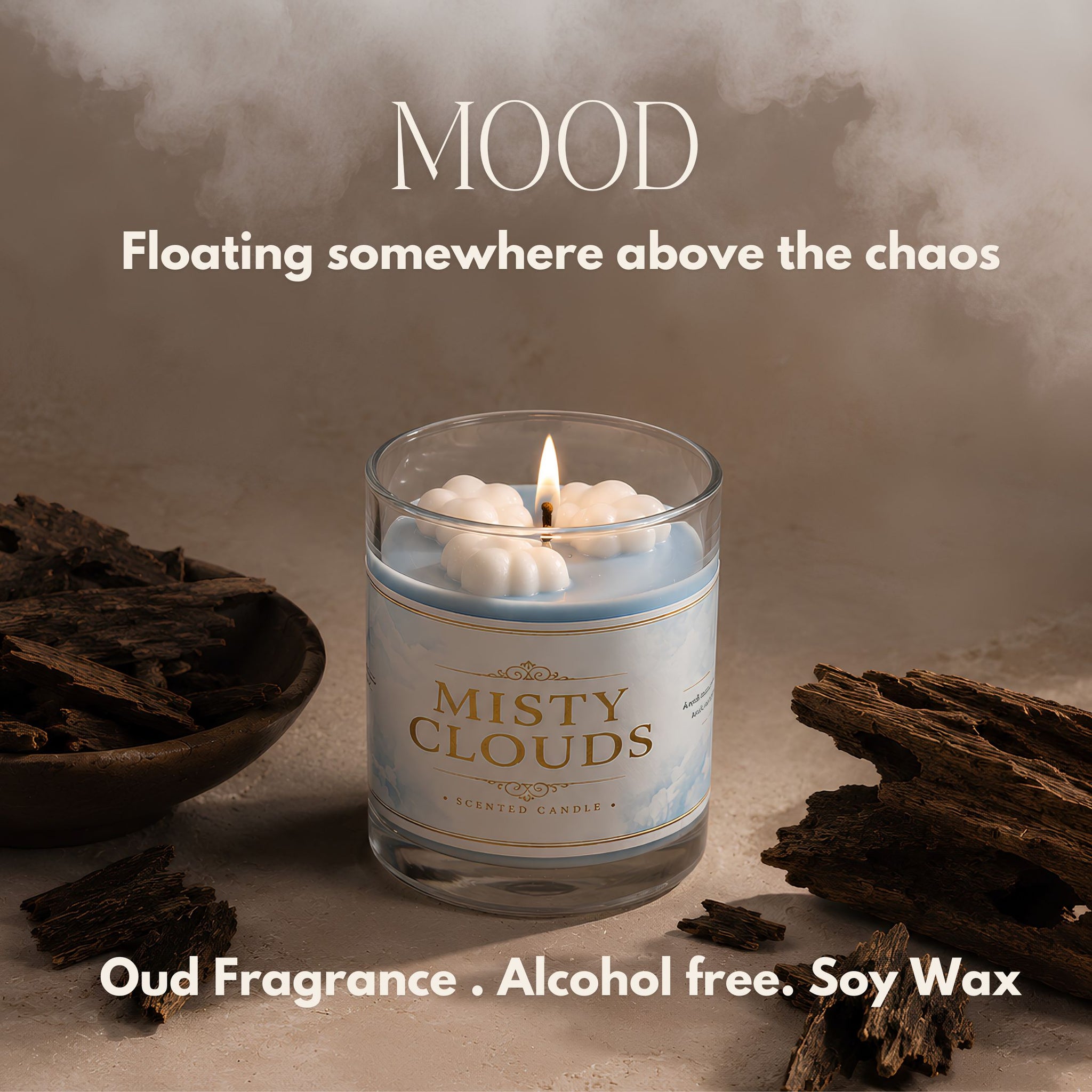 Misty Clouds – Oud Scented Candle