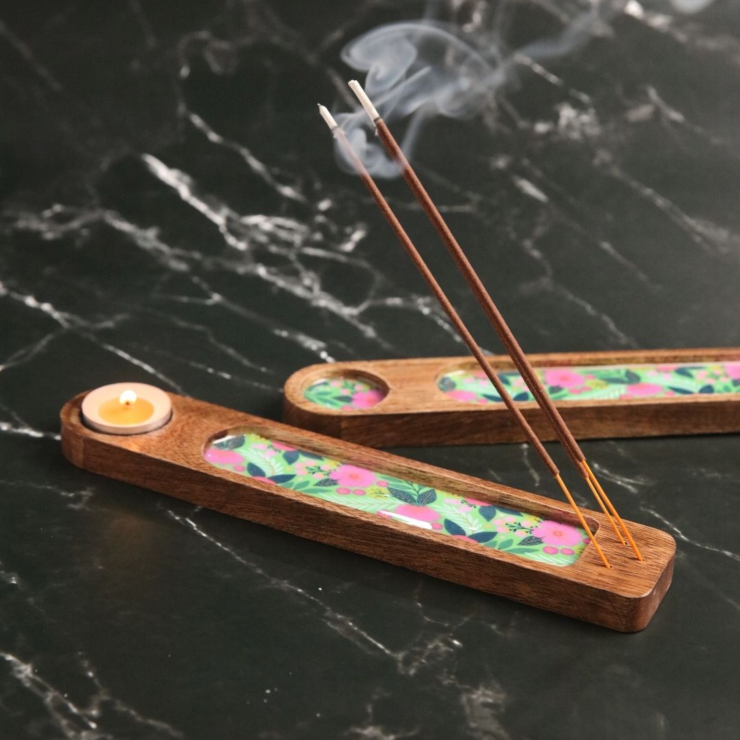 Agarbatti Stand with Unique Ash catcher- Bageecha
