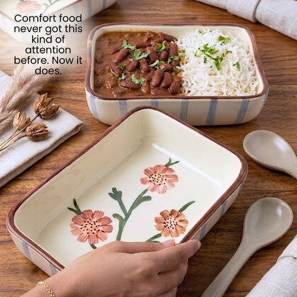 Bloom & Bake Ceramic Serving Dish  900 ml