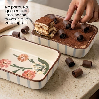 Bloom & Bake Ceramic Serving Dish  900 ml