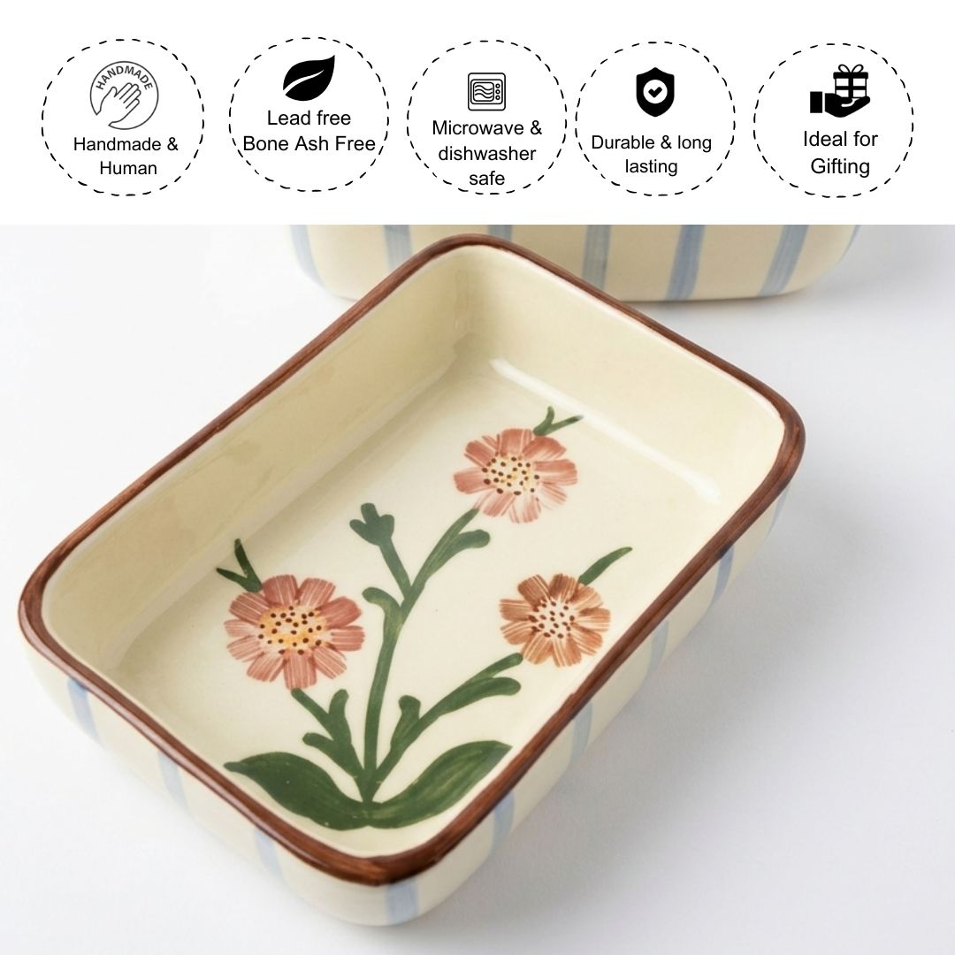 Bloom & Bake Ceramic Serving Dish  900 ml