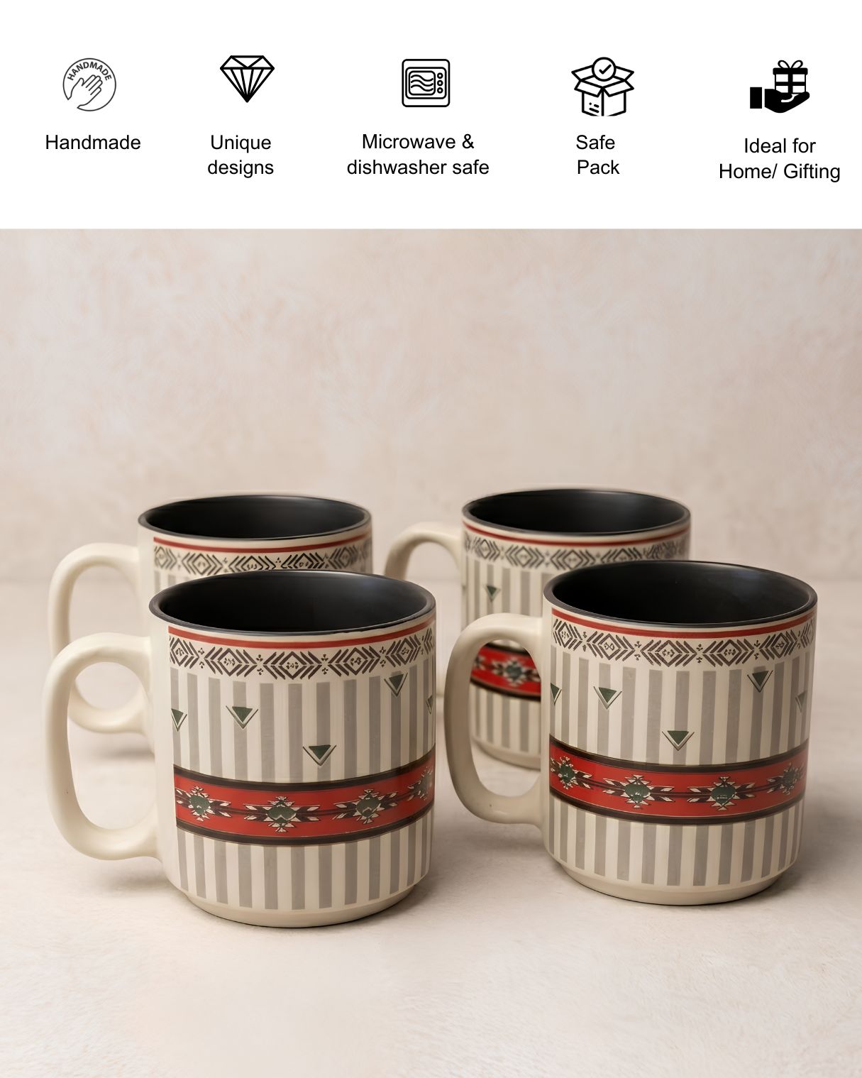 Shillong chapter -Tea cups/ Espresso cups (Set of 4)