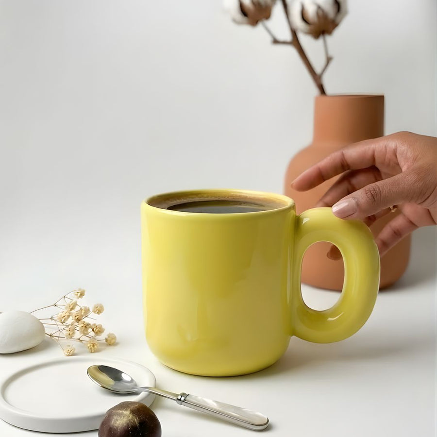 Bright Lemon Ceramic Mug-300ml