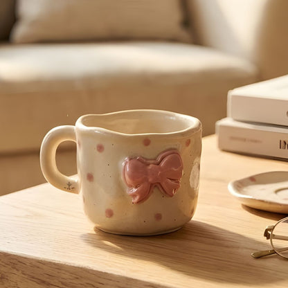 Little Bow Mug- Beige, 240ml