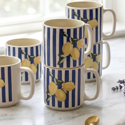 Lemonade Stripes -Tea cups/ Espresso cups (Set of 4) (Copy)