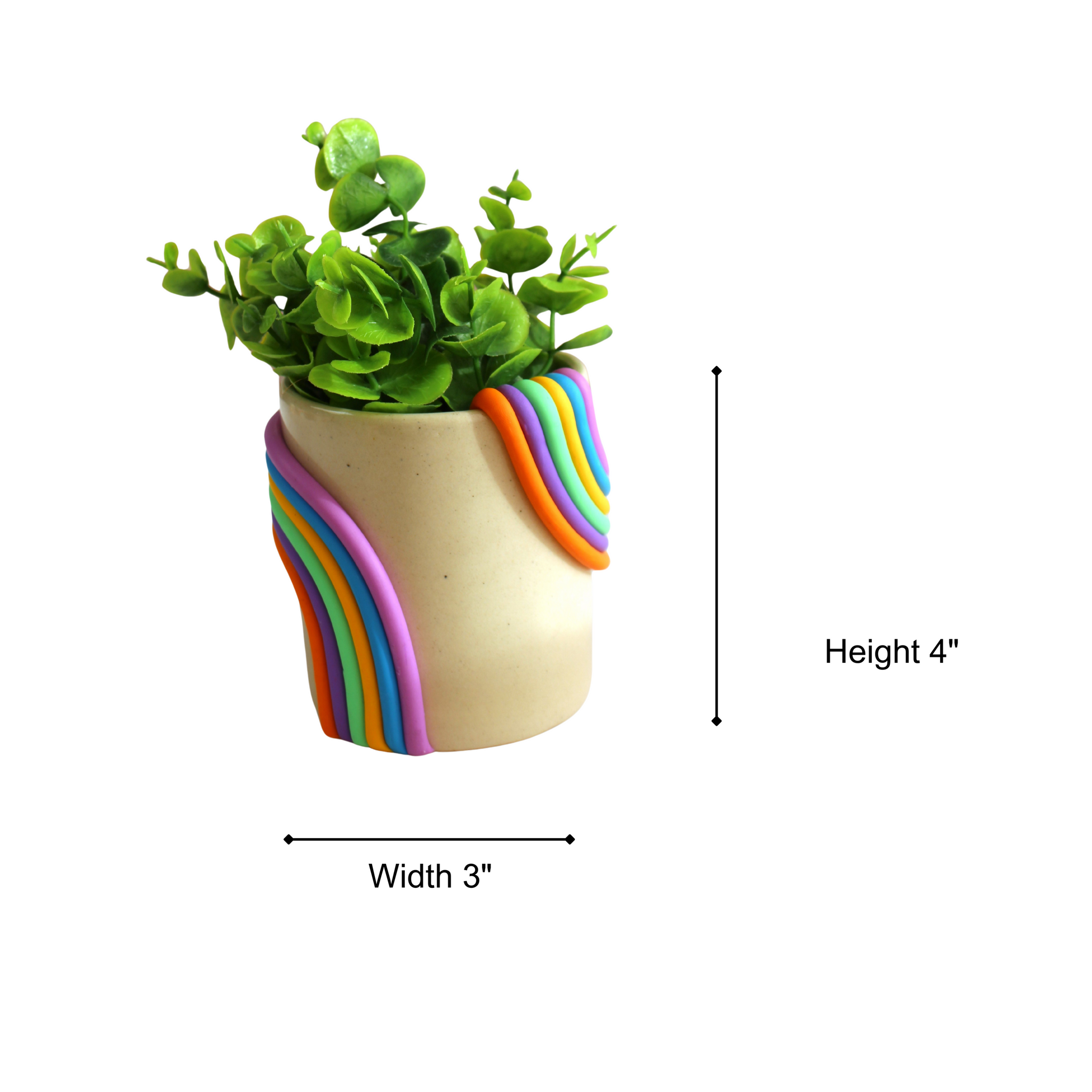 Rainbow Planter (Ceramic Plant holder ) Single
