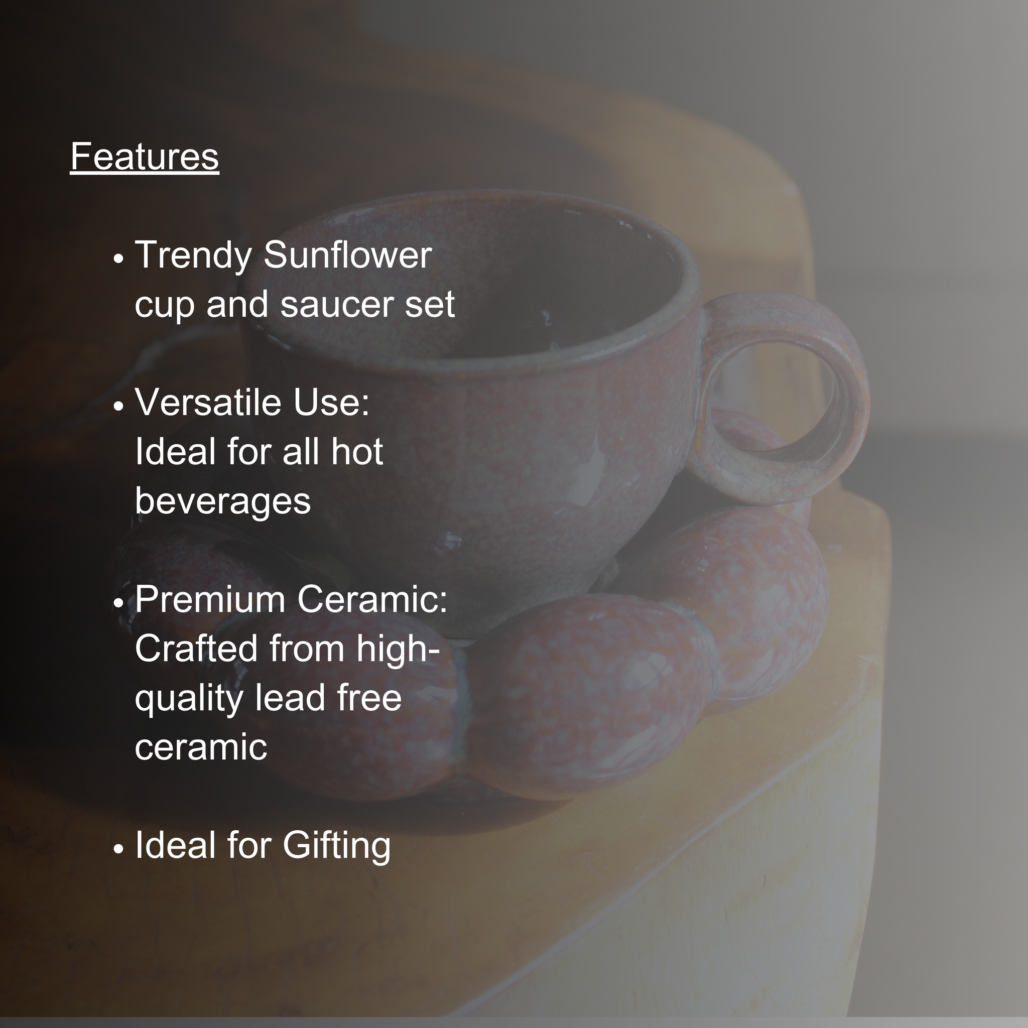 Bubble cup and saucer set- Trendy combo