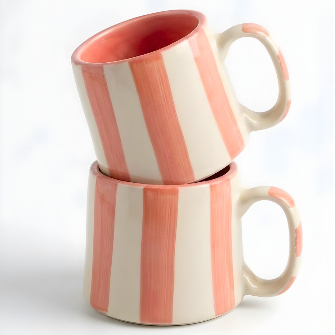 Stripeplay Peach Mug- 240ml