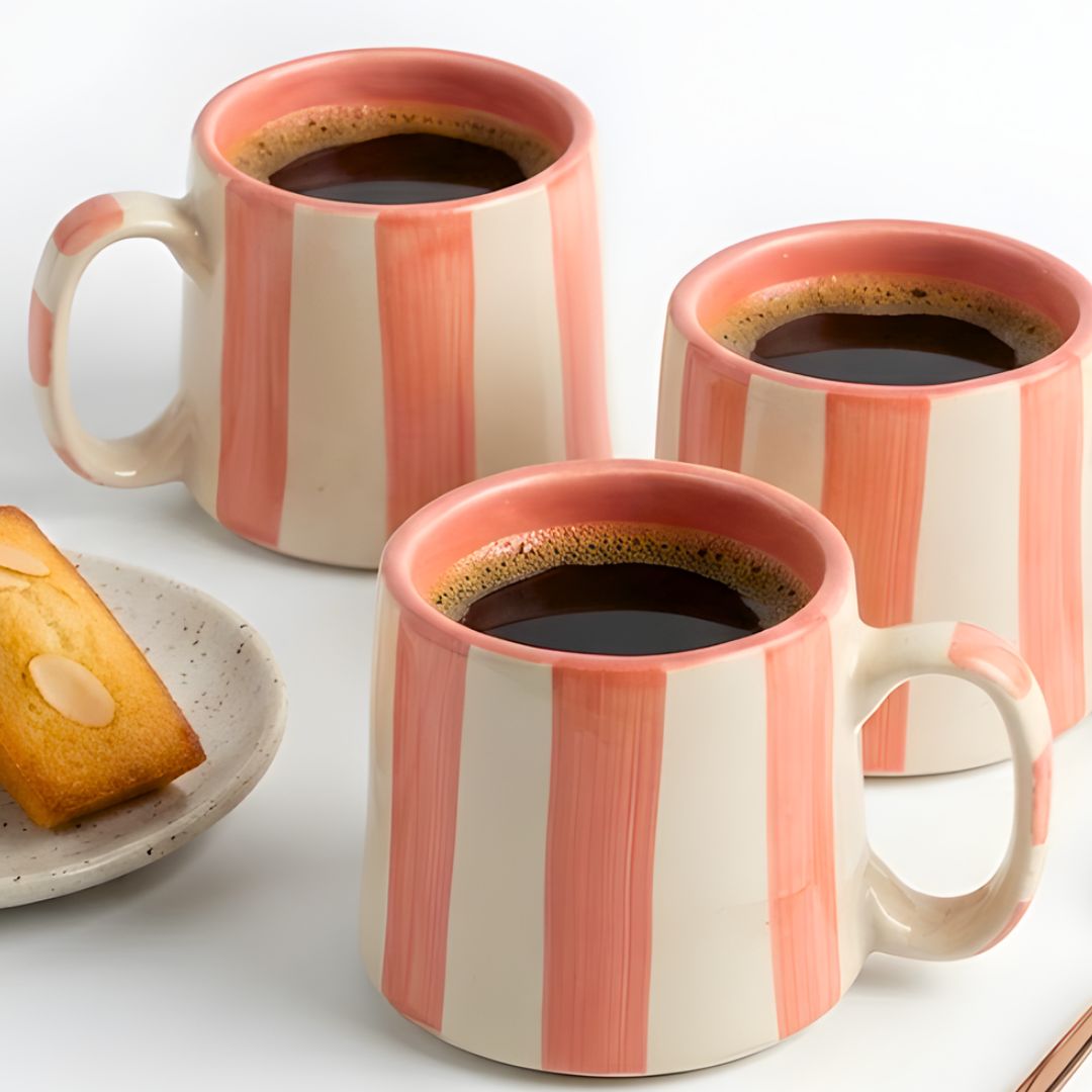 Stripeplay Peach Mug- 240ml
