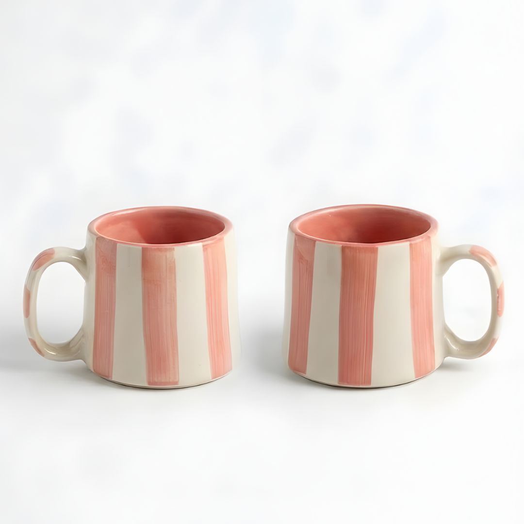 Stripeplay Peach Mug- 240ml